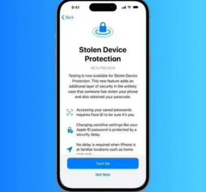 井陉苹果授权维修店分享被盗设备保护功能开启方法